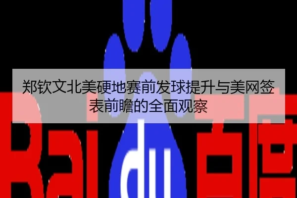 郑钦文北美硬地赛前发球提升与美网签表前瞻的全面观察